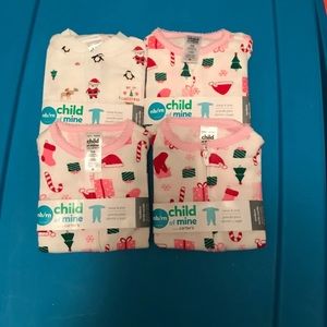 Baby Girl Christmas sleepers